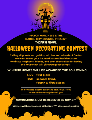 Halloween Decorating Contest Flyer